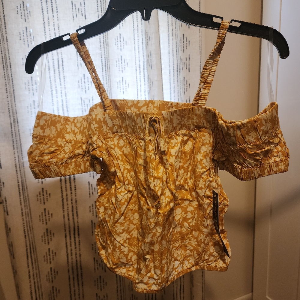 Floral Yellow Blouse
